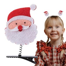 1-3x Christmas Hair Clip Soft Festive Hair Accessory Hairpin for Women and Kids