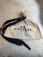 Coach Drawstring Dust Bag Gift Bag Storage Cover Bag 12” X 8” New