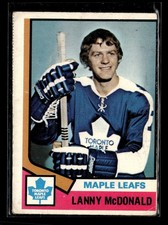 1974-75 O-Pee-Chee 168 Lanny McDonald Toronto Maple Leafs Rookie Card. rookie card picture