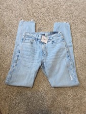 American Eagle Super High-Rise Stretch Mom Jean Light Blue Women Size 2 Long