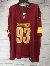Men's Washington Commanders Jonathan Allen #93 Burgundy Vapor Limited Jersey 3XL