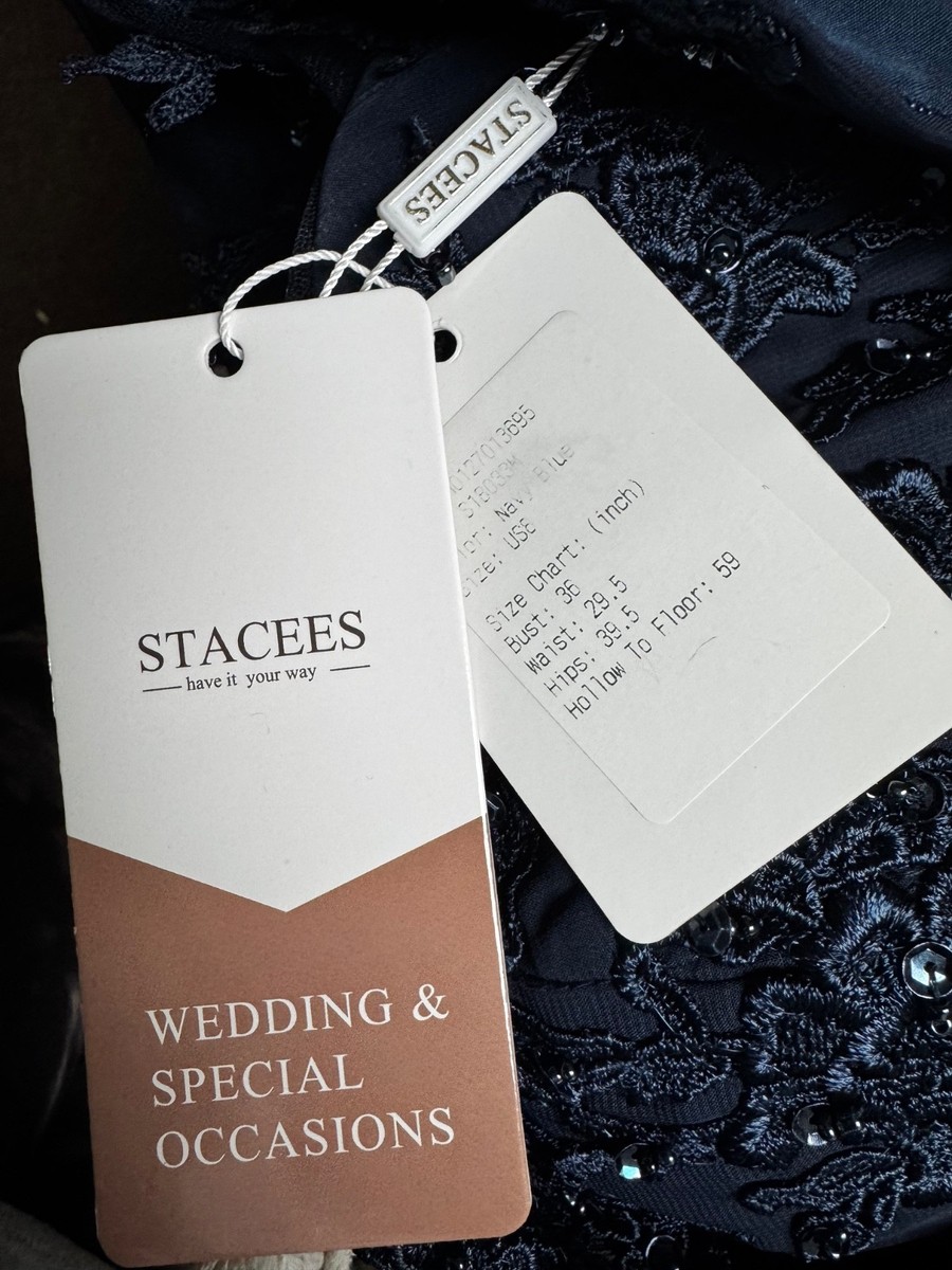 Stacees Navy Blue NWT sz 8 | eBay