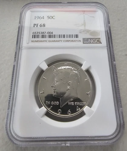1964 50C (Proof) Kennedy Half Dollar NGC PF68