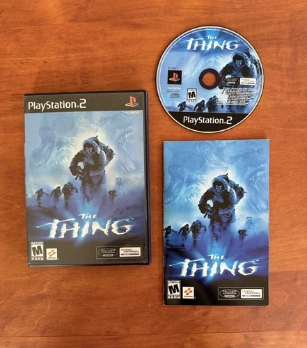 The Thing (PlayStation 2 PS2) Black Label CIB Complete w/ Reg &Tested Ships Fast