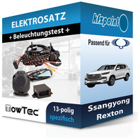 Towtec E-Satz 13Polig Fahrzeugspezifisch Passend für Ssangyong Rexton FP