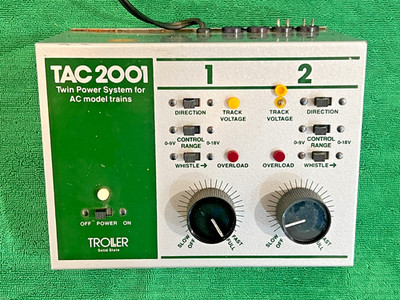 Vintage Tac 2001 Twin Power System for AC Model Trains, Troller ...