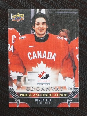 2023-24 UD Series 2 Program Of Excellence Canvas Rookies Devon Levi #C256