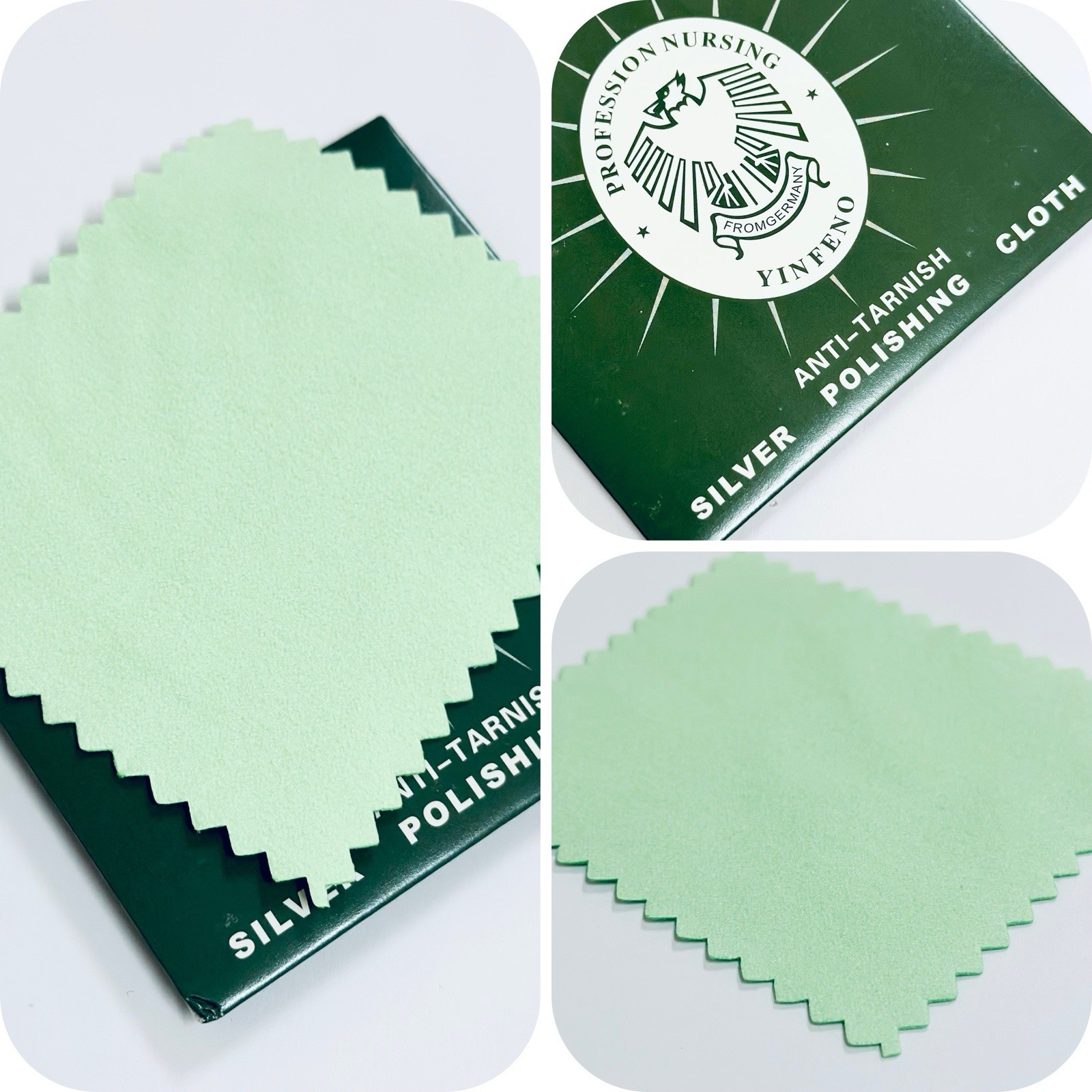 6pcs Silver Polishing Cloth, Jewellery Cleaning Cloth, Anti-Tarnish