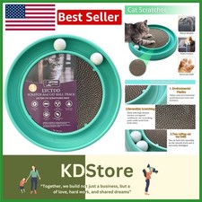 Engaging Cat Ball Track Toy with Scratch Pad and Spare Ball - All Breed Sizes