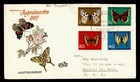 DR WHO 1962 GERMANY FDC BUTTERFLY SEMI POST COMBO FIDACOS CACHET M80883