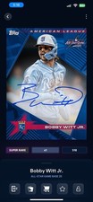 2025 Topps Bunt Digital BOBBY WITT JR All Star Game Base 25 Blue Ink Super Rare