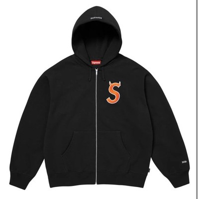 トップス Supreme Devil S Logo Zip Up HoodedStripe Supreme Devil S Logo Zip Up Hoodie Black Small SS26 PRESALE | eBay