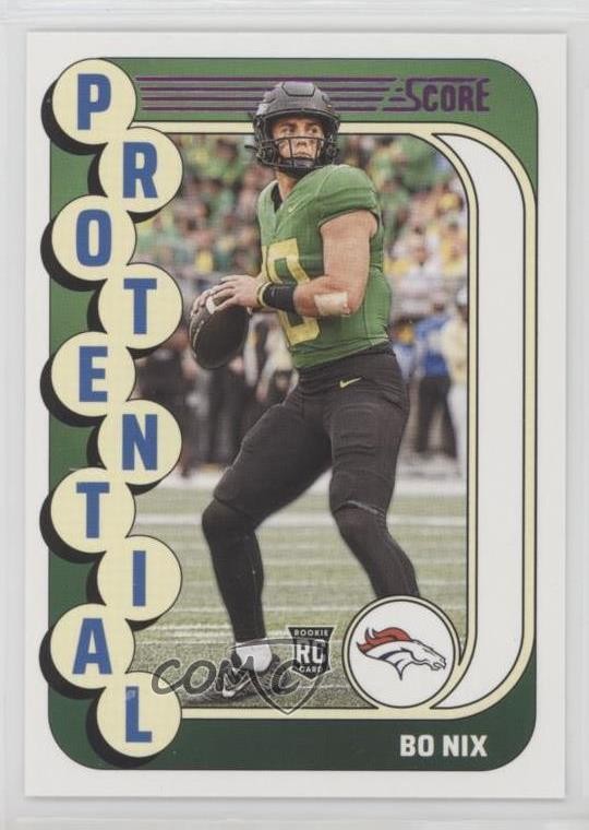 2024 Score Protential Pink Bo Nix #11 Rookie RC
