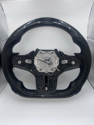 Real Carbon Fiber Steering Wheel Fits BMW G20 G21 G22 Non Heated Bare Wheel
