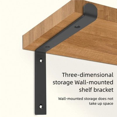L Shaped Wall Brackets Heavy Duty Shelf Support for Kitchen Bathroom Office Use