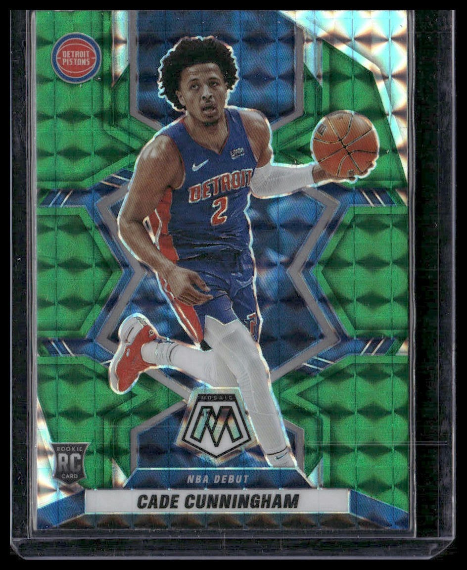 2021-22 Panini Mosaic #261 Cade Cunningham Green