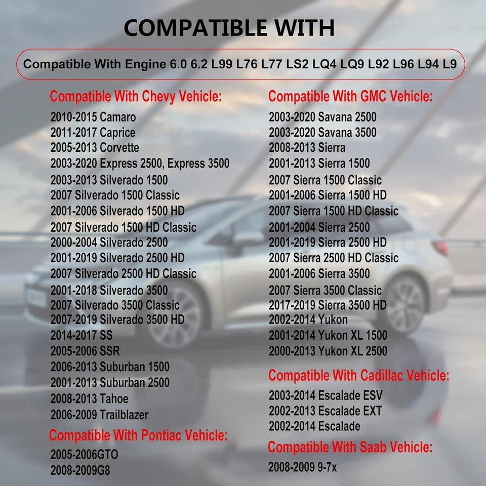 Fit For GMC Sierra 1500/2500 HD Classic, Engine Cylinder Head Gaskets 12610046 Foto 2 de 4