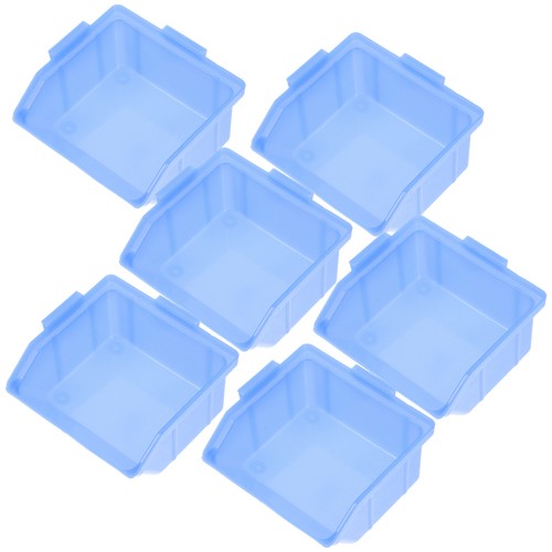 6 Pcs Hardware Accessories Classification Box Storage Bin Plastic Shelf Bins - Picture 8 of 12