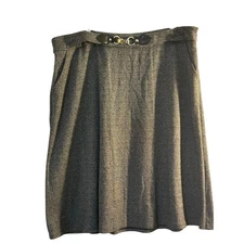 Christopher & Banks black grey skirt professional career size 16 Dressy