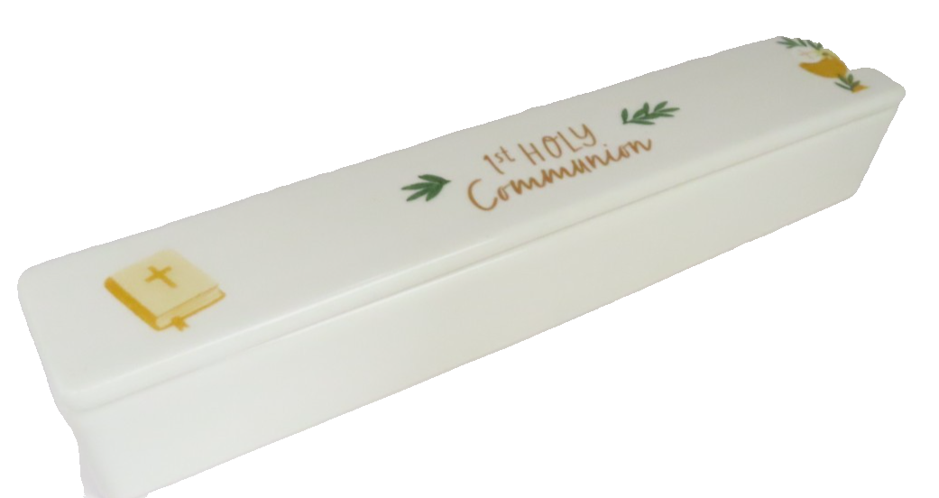 1st Holy Communion Ceramic Certificate Holder 4 CM Faith Jesus Christianity