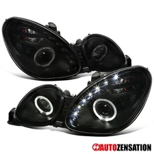 Fit 1998-2005 Lexus GS300 GS430 Smoke LED Strip Projector Headlights