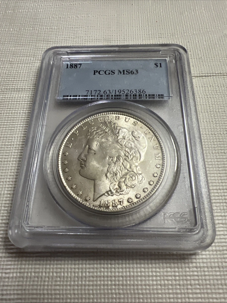 MS 63 Graded 1887 Year Morgan US Dollars (1878-1921) for sale | eBay