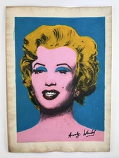 Andy Warhol COA Art Painting Original Drawing Vintage Paper Signed