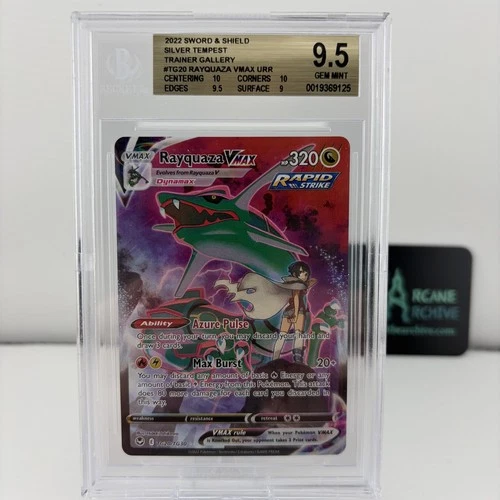 2022 Pokemon Rayquaza VMAX TG20 Silver Tempest Trainer Gallery Gem Mint BGS 9.5