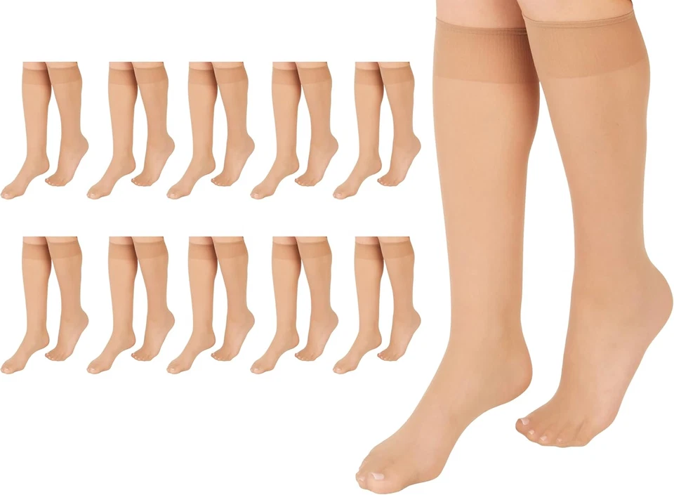 L'Eggs Everyday 女式及膝高脚趾,100% 尼龙,均码 — 第 4/4 张图片