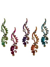 Indian Bollywood Bindi Body Jewel Self Adhesive, Crystal Forehead, Face Jewels