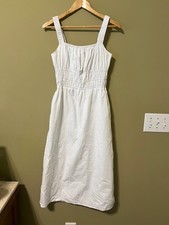 Greylin Anthropologie White Midi Sundress Size Small