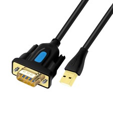 USB To Serial Adapter DB9 RS232 Cable Prolific Chip PL2303 Male Cord 3ft Wire