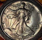 Toned 1986 American Silver Eagle 1oz .999 Silver Dollar Bullion