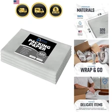 Packing Paper Sheets for Moving Shipping - 10lb 320 Sheets 27x17 Wrapping