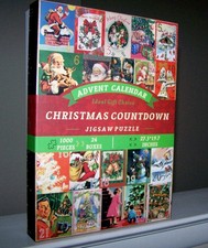 ADVENT CALENDAR--CHRISTMAS COUNTDOWN--1000 PC--COMPLETE   SEE SHIP SAVINGS 