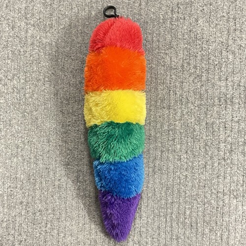 Animal Furry Long Tail Rainbow Cosplay Costume Unisex Bushy Plush Accessory 20”