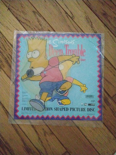 The Simpsons Deep Deep Trouble Limited Edition Shaped Picture Vinyl Disc