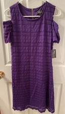 NWT RN Studio Purple Dress Size 6