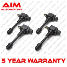 AIM 4X HANSHIN TYPE IGNITION COIL FOR NISSAN ALMERA 00- PRIMERA 96- 1.8 MFPC5x4N