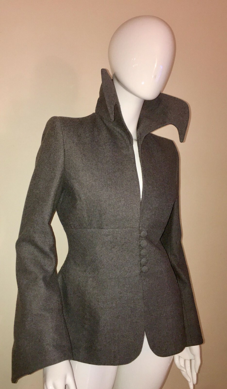 LLOYD KLEIN Paris SCULPTED RUNWAY JACKET COAT SIZE SMALL VERY CHIC AUTH. image 2