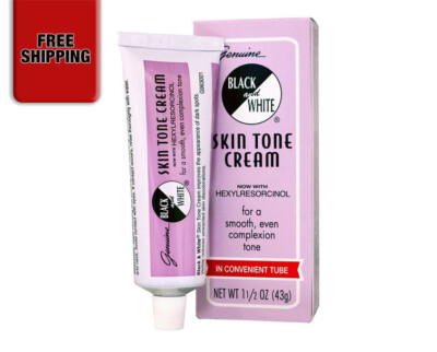 1 PACK BLACK AND WHITE SKIN TONE CREAM 1.5 OZ, CONVENIENT TUBE, FREE SHIPPING