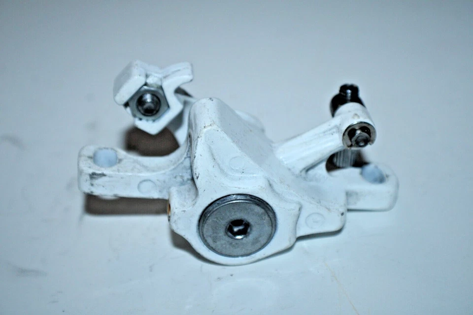 Pinza de freno de disco mecánica Zoom blanca 74 mm montaje en poste MTB carretera remitente de EE. UU. Foto 4 de 4