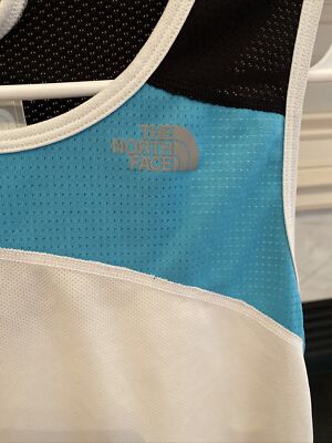 Women's White Mesh Northface Flight Tank Top Size Large Vapor Wick