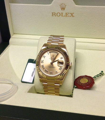 Rolex Day-Date II 218238 41MM Yellow 