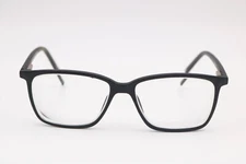 Modern Optical Fluid Matte Black Square Eyeglasses Frames 53-15-140