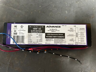 ADVANCE 180W LED ELECTRONIC DRIVER # XH180C180V144BSF2