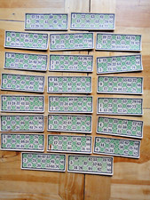 CARTELLE PER LA TOMBOLA-Lotto di 22 vecchie cartelle-A.SALTO Trieste-Sigarette+