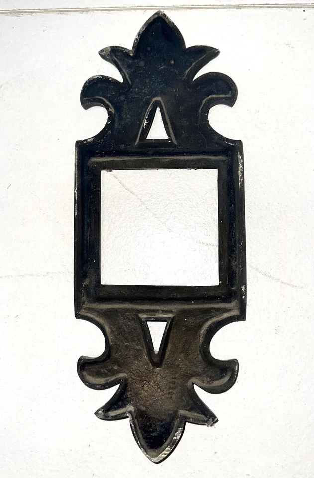 Par de Sonces de Bronce Art Deco/Nuevo - Cadena de Tirador Floral de Un Solo Brazo Años 20 Foto 2 de 4