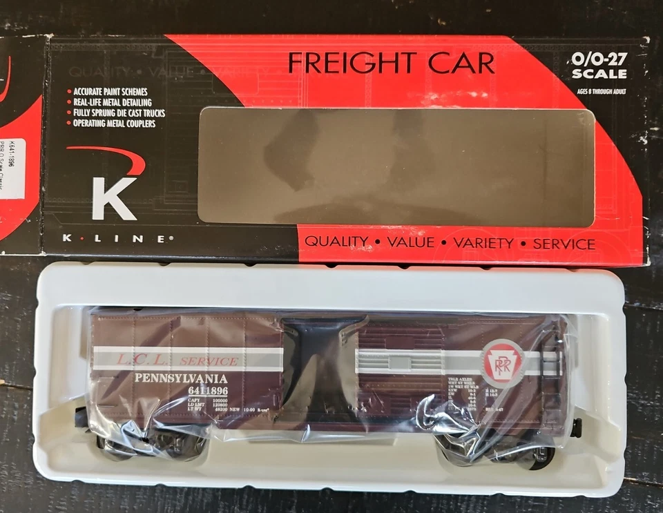K-Line, O/O-27 Ga. PRR Pennsylvania Railroad LCL Service Box Car #K641-1896 (F7) - Image 3 of 4