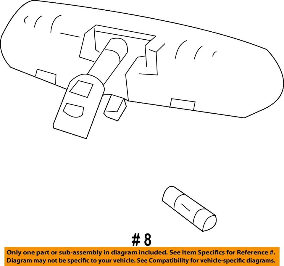 Espejo retrovisor interior delantero central usado se adapta a: Chevrolet Tracker 2000 delantero C Foto 4 de 4